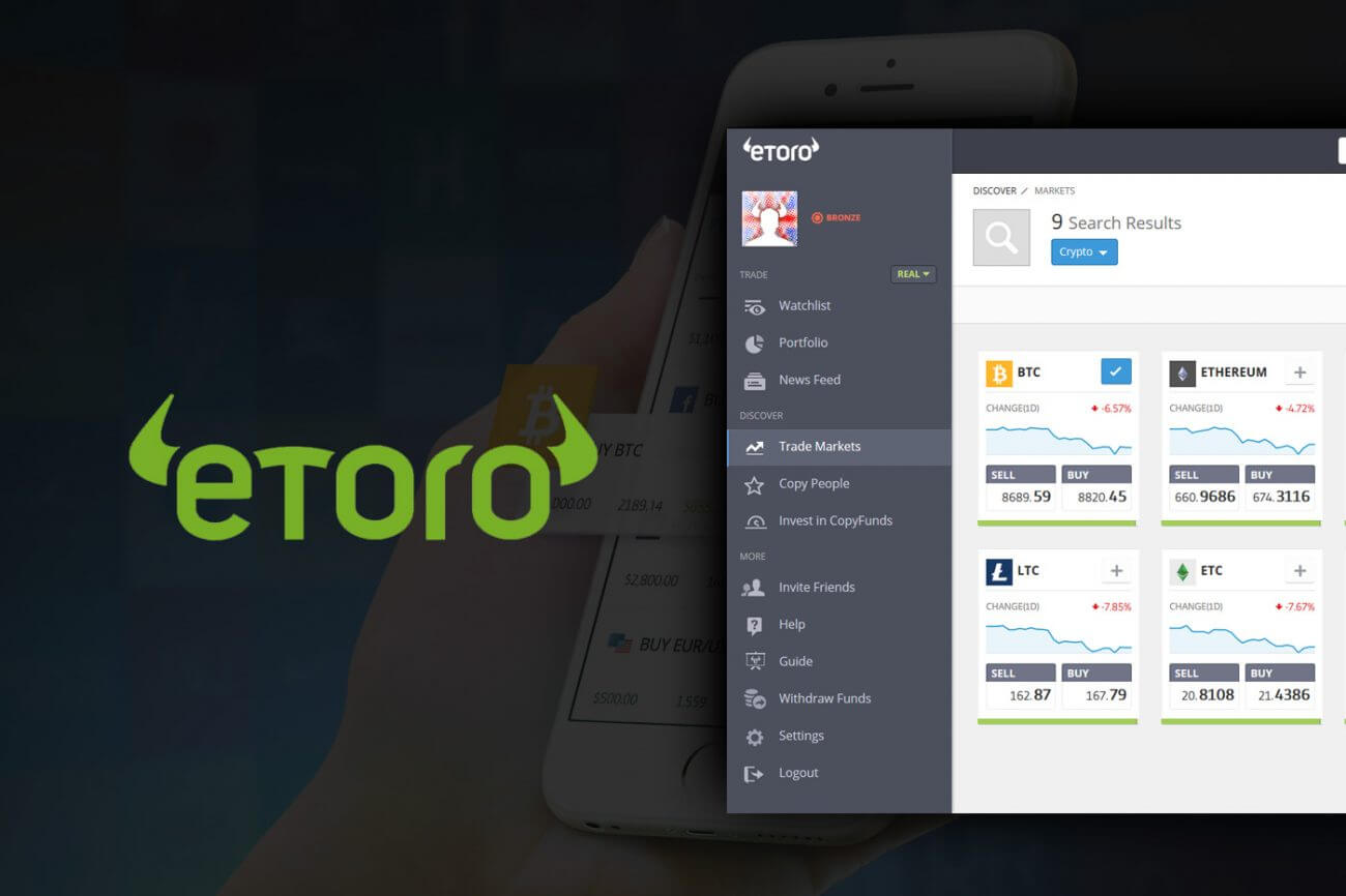 Gigantul eToro anunță extinderea in SUA si lansarea unui portofel virtual